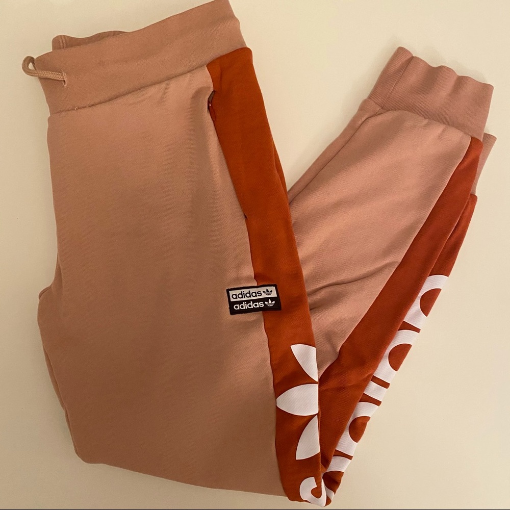 Adidas pink sweatpants